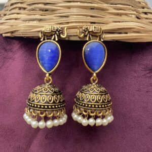 Gajraj Jhumka Blue
