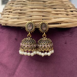 Royal Amara Jhumka Pastel