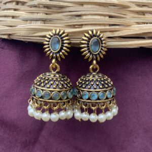 Royal Amara Jhumka Blue