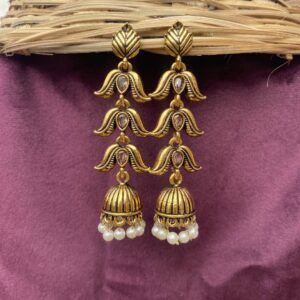 Traditional Tassel Jhumka Golden