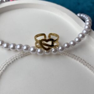 Heart Bound Ring Adjustable